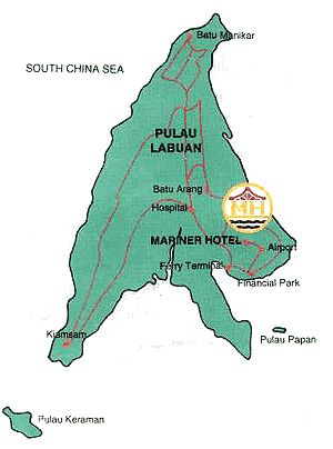 Location Map - Mariner Hotel Labuan