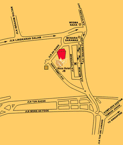 Location Map - Naza Hotel Johor Bahru