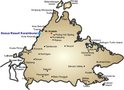 Location Map - Nexus Resort & Spa Karambunai 