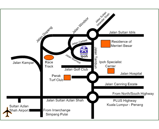 Location Map - Seri Malaysia Ipoh Hotel