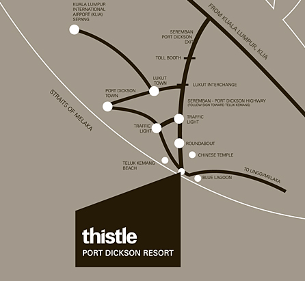 Location Map - Thistle Port Dickson Resort