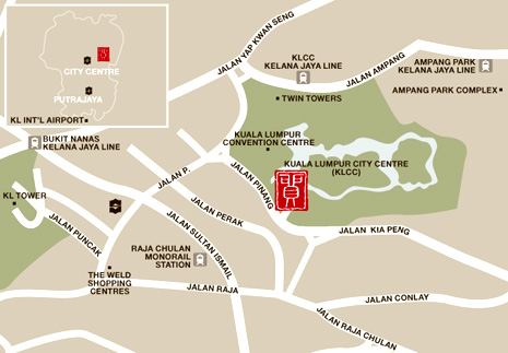 Location Map - Traders Hotel Kuala Lumpur