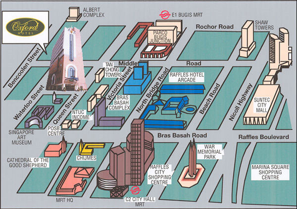 Map Of Hotels In Singapore - Maps Of The World