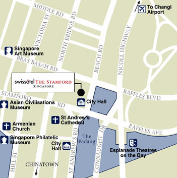 Location Map - Swissotel The Stamford Singapore